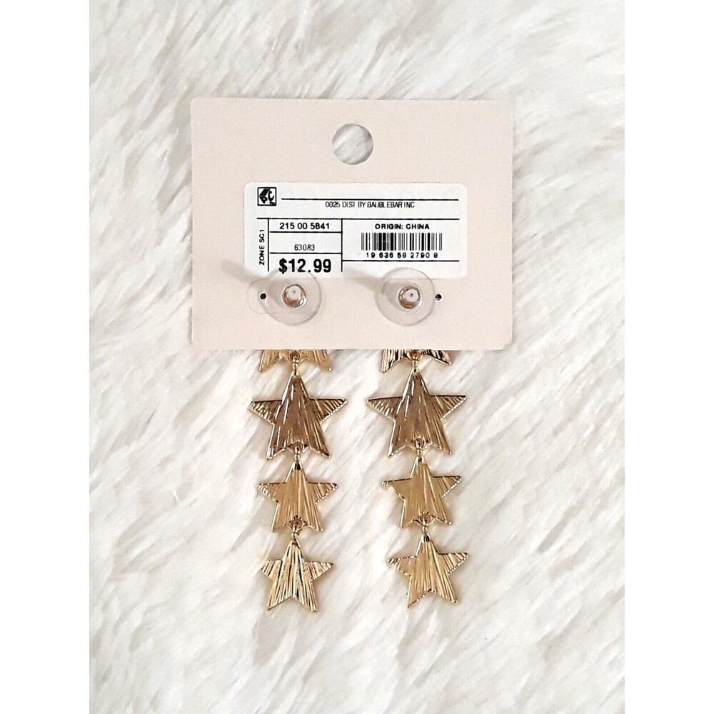 SUGAR FIX "SHOOTING STAR" STATEMENT EARRINGS (Nickel Free) NEW!!! - Picture 4 of 6